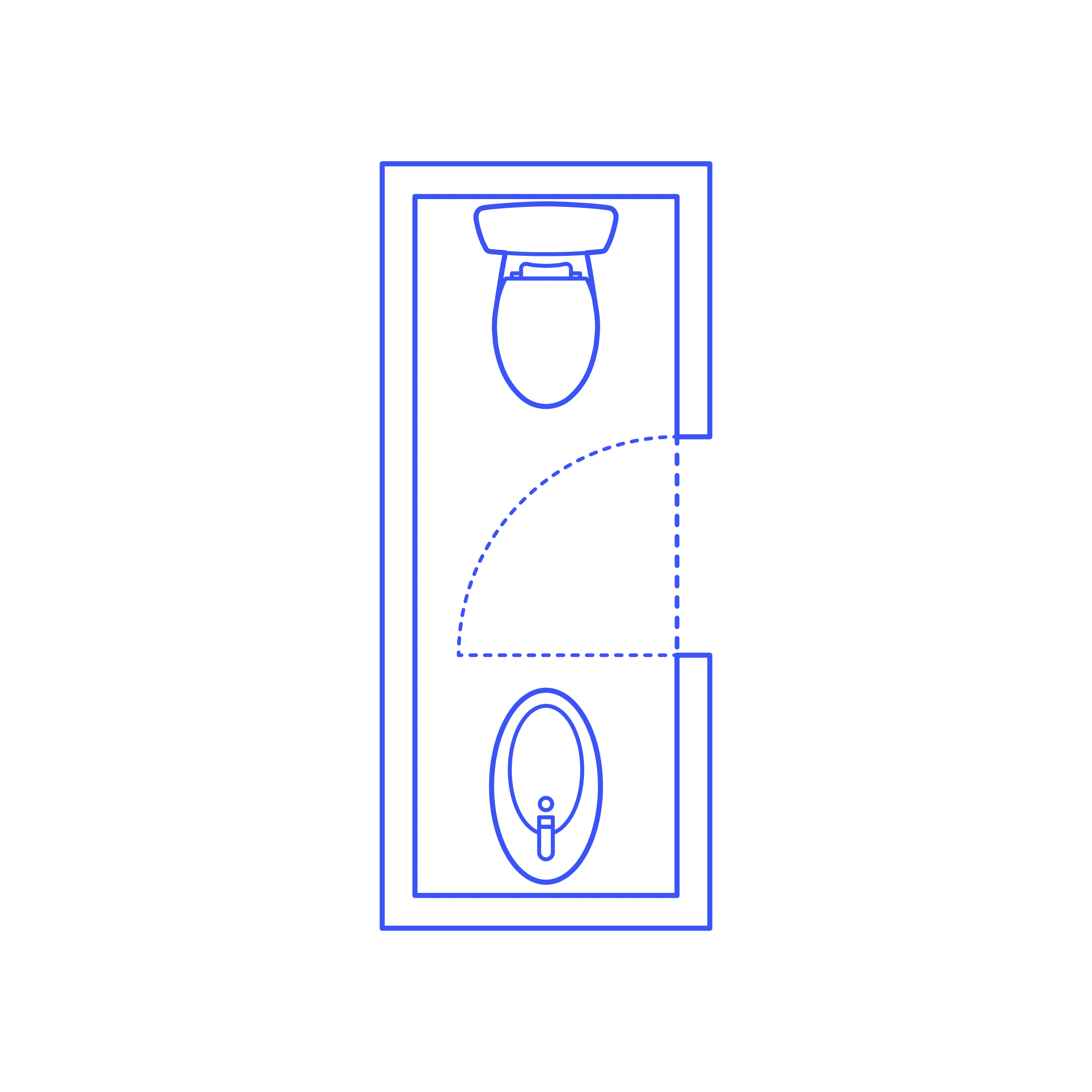 Layouts Bathrooms Quarter Toilet Bidet 2 Wall Blueprint Style Svg Vector Free Vectors
